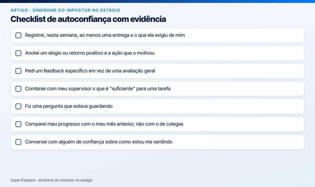 síndrome do impostor no estágio